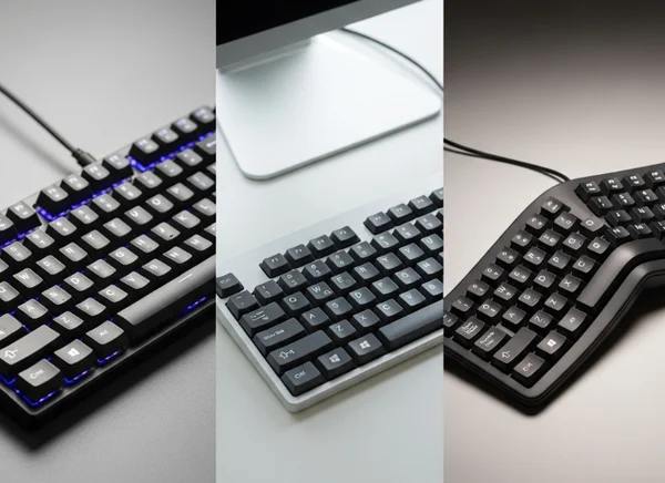 Comparison of mechanical, membrane, and ergonomic keyboards
