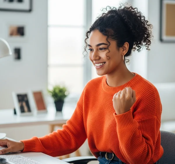 Job seeker confident after passing typing test