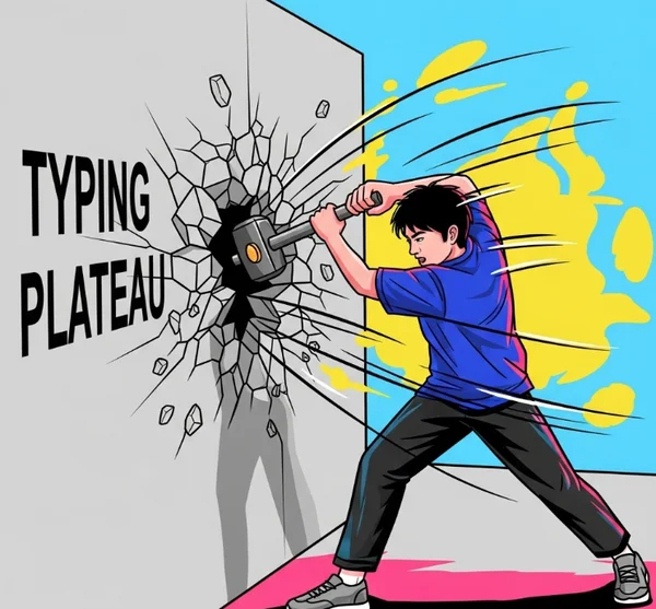 Breaking through typing plateau to reach 100+ WPM speed