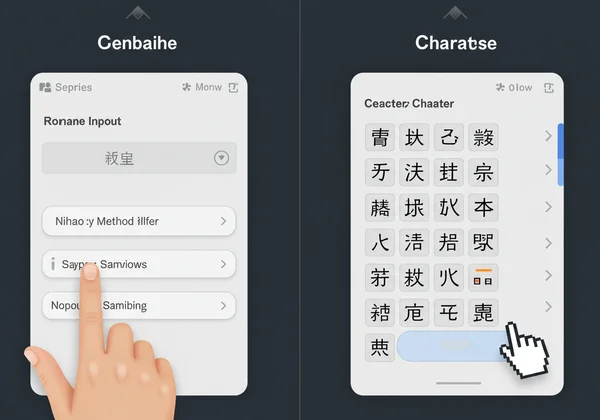 Input Method Editor for Chinese or Japanese characters